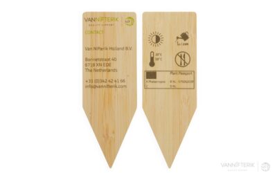 Étiquette en bambou